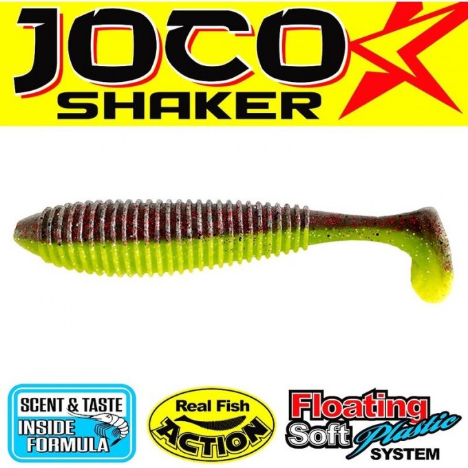 Виброхвост LUCKY JOHN JOCO SHAKER 4.5in (11,43 см), цвет t44 3шт 140303-T44