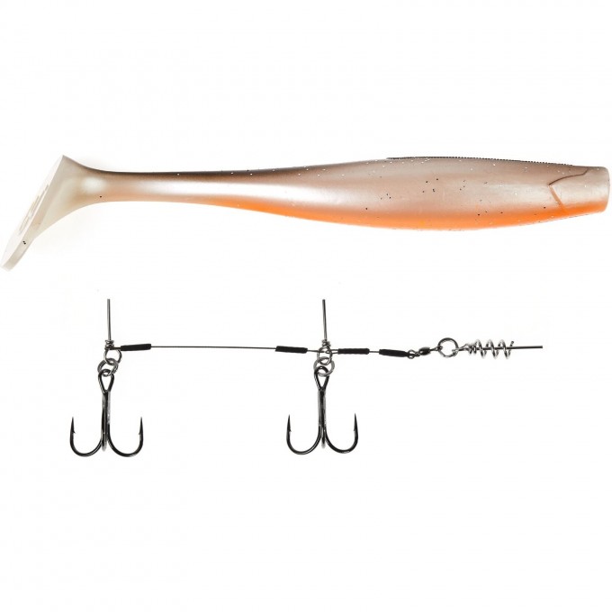 Виброхвосты LUCKY JOHN 3D BBS SERIES KUBIRA SWIM SHAD 9,0in (22,86)/PG18 1шт.+STINGER L 140433SET-PG18