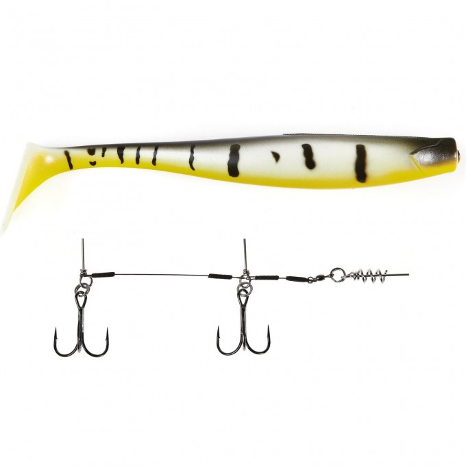 Виброхвосты LUCKY JOHN 3D BBS Series KUBIRA SWIM SHAD 9,0in (22,86)/PG23 1шт. + Stinger L 140433SET-PG23