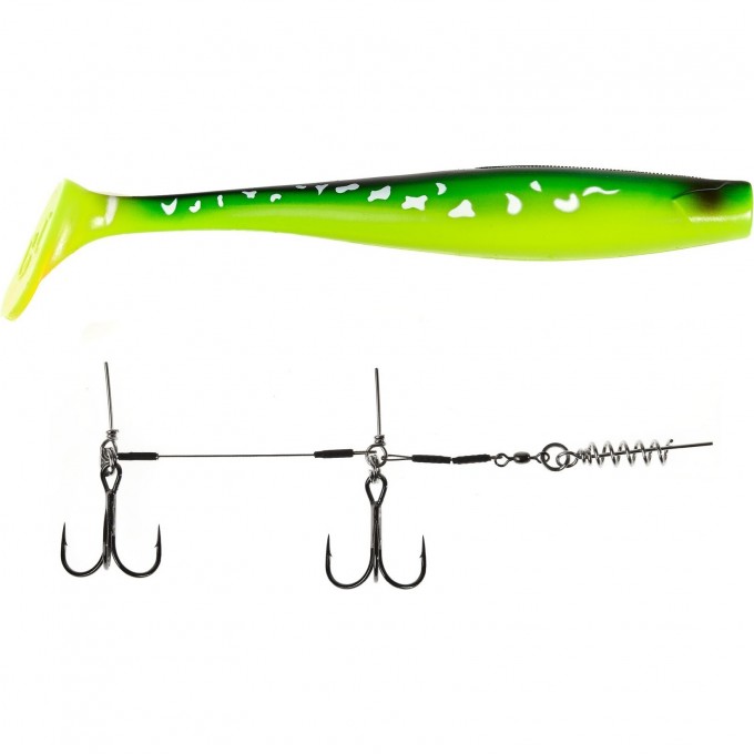 Виброхвосты LUCKY JOHN 3D BBS SERIES KUBIRA SWIM SHAD 9,0in (22,86)/PG26 1шт.+STINGER L 140433SET-PG26