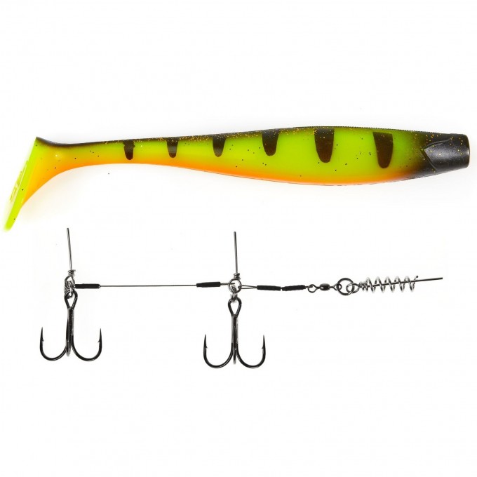 Виброхвосты LUCKY JOHN 3D SERIES GIANT KUBIRA SWIM SHAD 10,3in (26,00)/PG14 1шт.+STINGER XL 140434SET-PG14