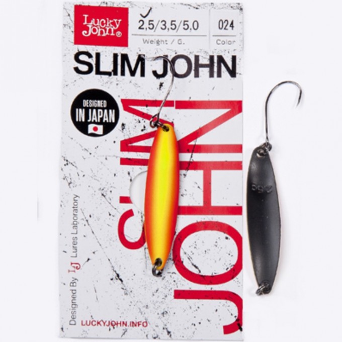 Блесна колеблющаяся LUCKY JOHN SLIM JOHN 3,5 г, цвет 024 LJSJ35-024