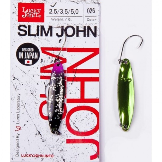 Блесна колеблющаяся LUCKY JOHN SLIM JOHN 3,5 г, цвет 026 LJSJ35-026
