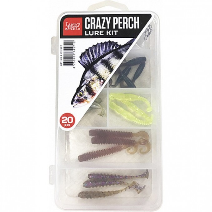 Набор силиконовых приманок LUCKY JOHN CRAZY PERCH SET LJ012SET