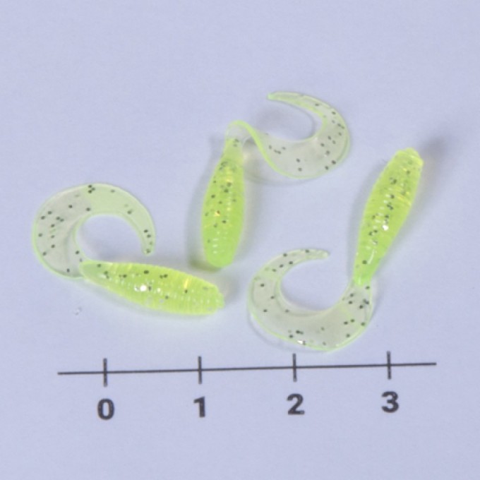 Твистеры съедобные искусственные LUCKY JOHN PRO SERIES MICRO GRUB 1.0in 071 15шт 140159-071