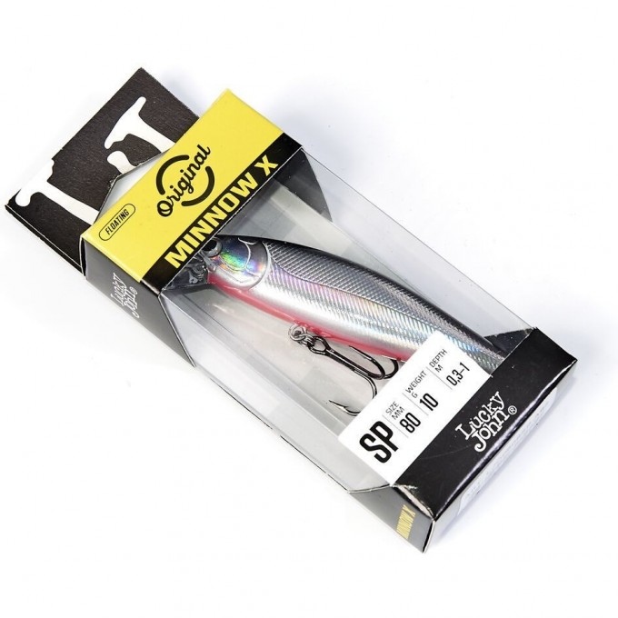 Воблер суспендер LUCKY JOHN ORIGINAL MINNOW X 8 см, цвет a82 LJO0808SP-A82